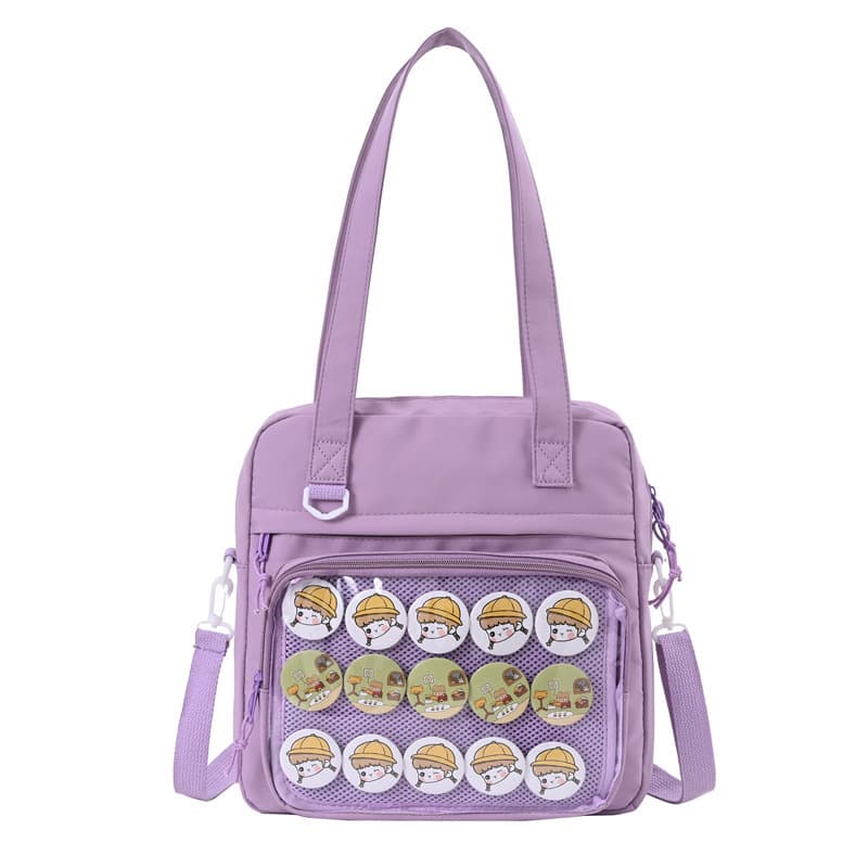 痛バッグ 缶バッジディスプレイミニトート