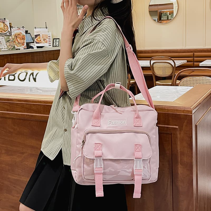 痛バッグ ガーリーリボンレースカレッジバッグ