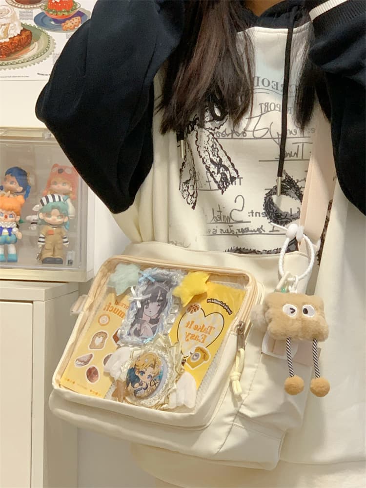 痛バッグ アニメキャラクター装飾ショルダーバッグ