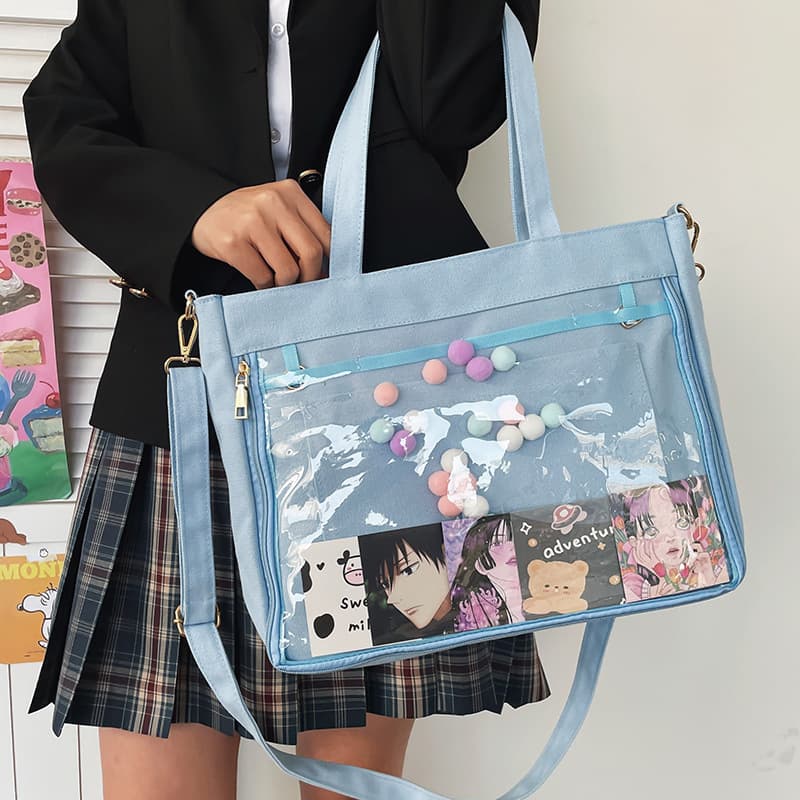 透明ポケット付き痛バッグ 乙女のコレクション
