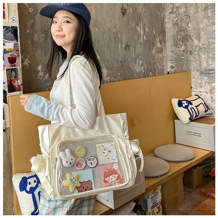 痛バッグ リボントートバッグ