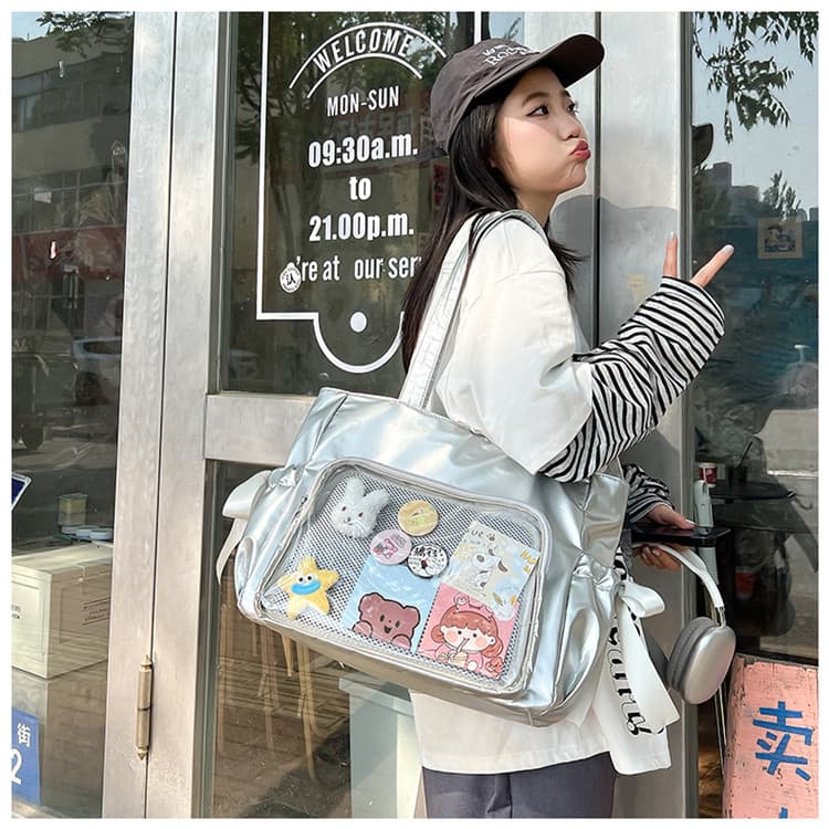 痛バッグ リボントートバッグ