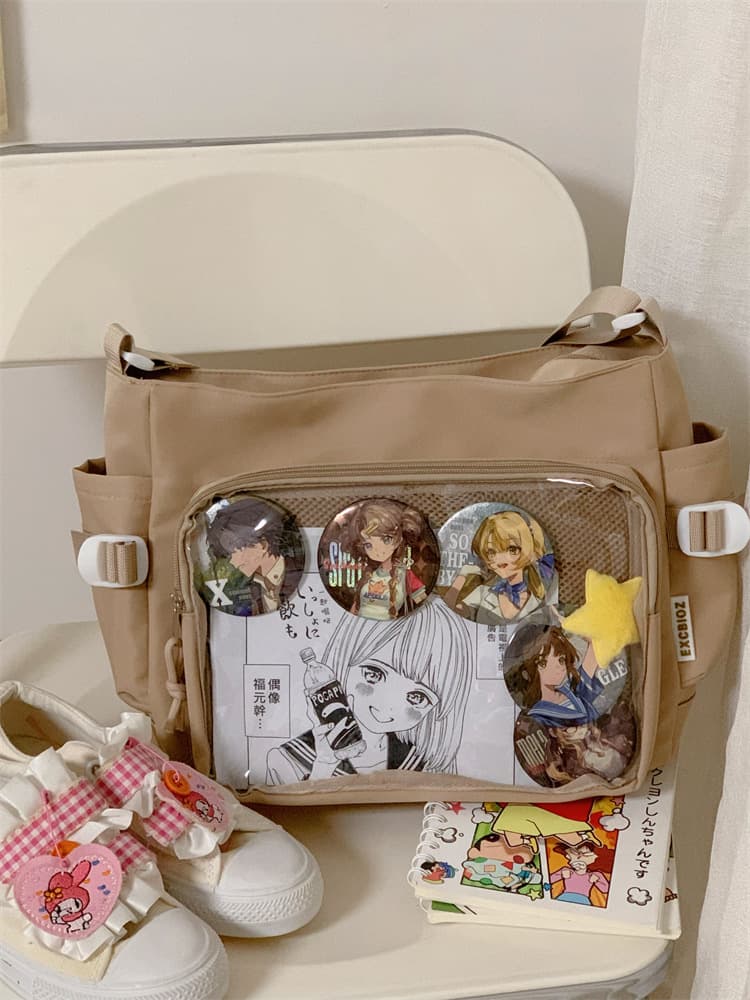 痛バッグ アニメキャラクター装飾ショルダーバッグ