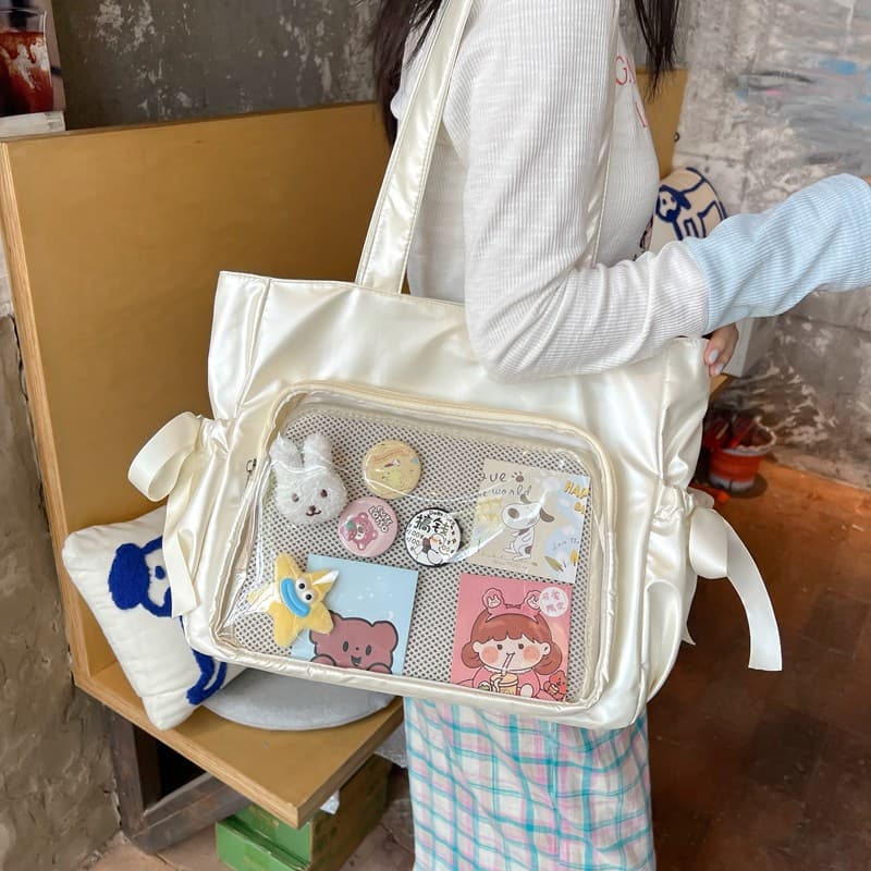 痛バッグ リボントートバッグ